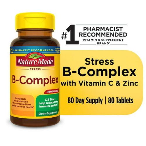 Nature Made Stress B Complex with Vitamin C and Zinc Tablets; 80 Count Nature Made Stress B Complex with Vitamin C and Zinc Tablets; 80 Count